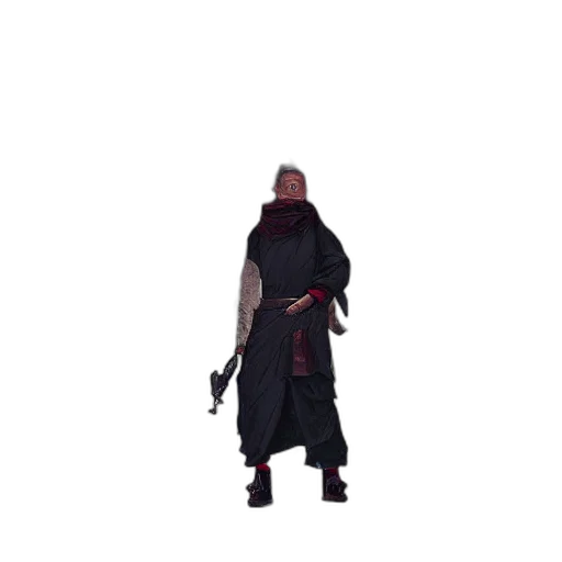 staff, weapon, sword, jacket, concept art, pixel art, 3d render, cyberpunk transparent PNG cut-out