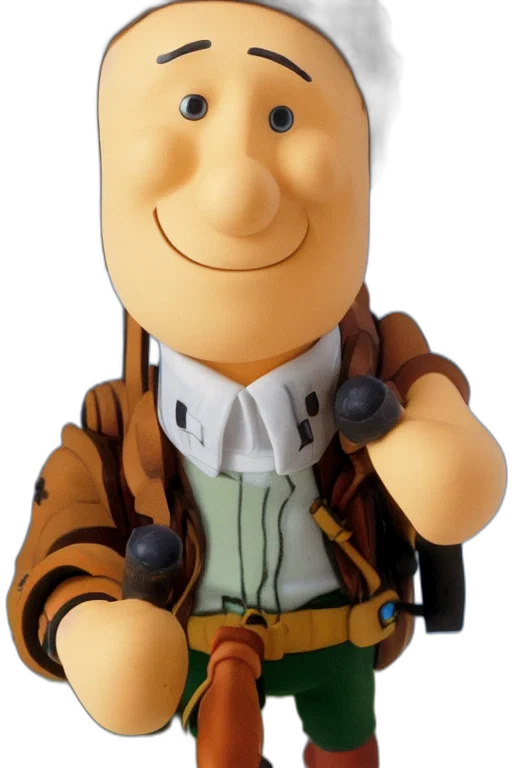 jacket, face, staff, robot transparent PNG cut-out