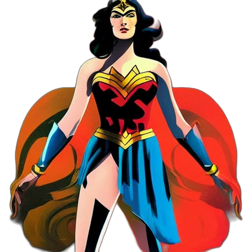 comic book art, concept art, cartoon, fantasy art transparent PNG cut-out