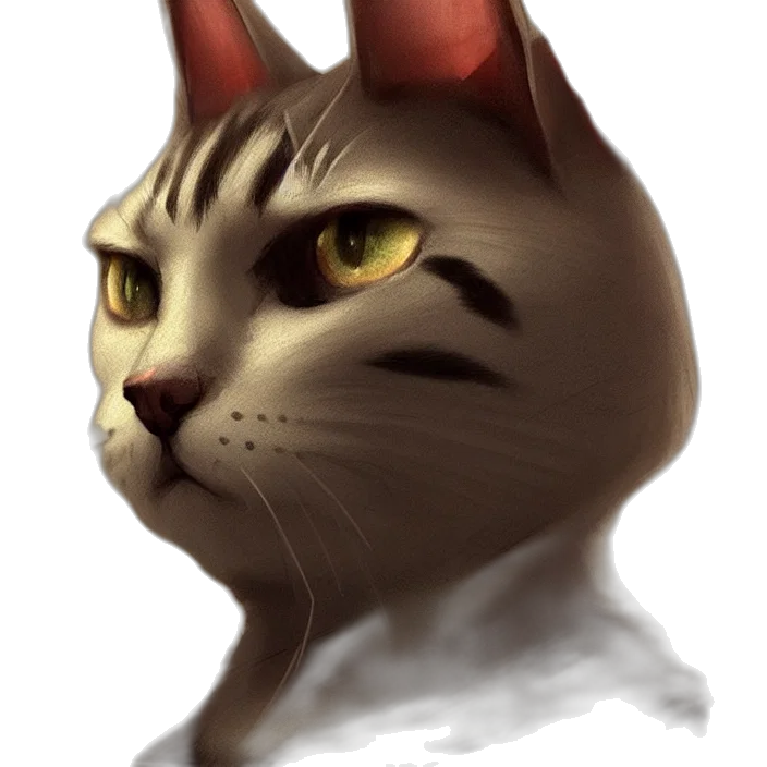 animal, face, creature, staff, photorealistic, concept art, watercolor, fantasy art transparent PNG cut-out