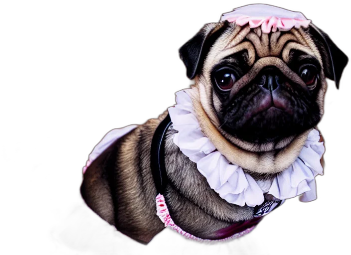 animal, dress, creature, photorealistic transparent PNG cut-out
