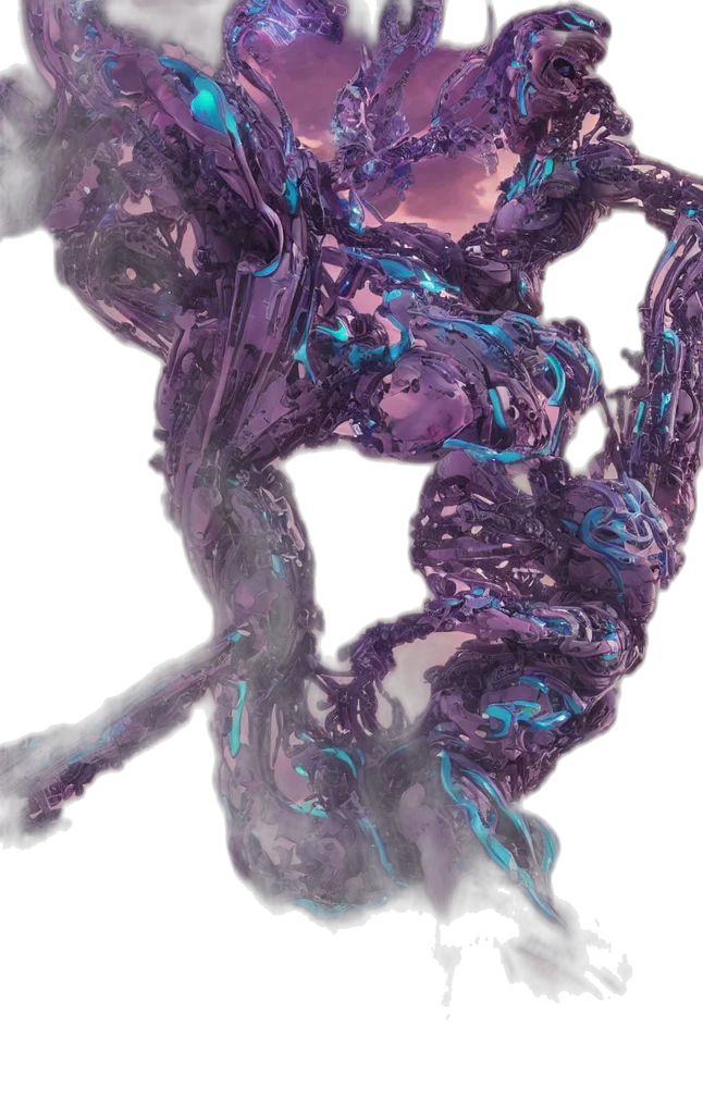 hair, dragon, robot, creature transparent PNG cut-out
