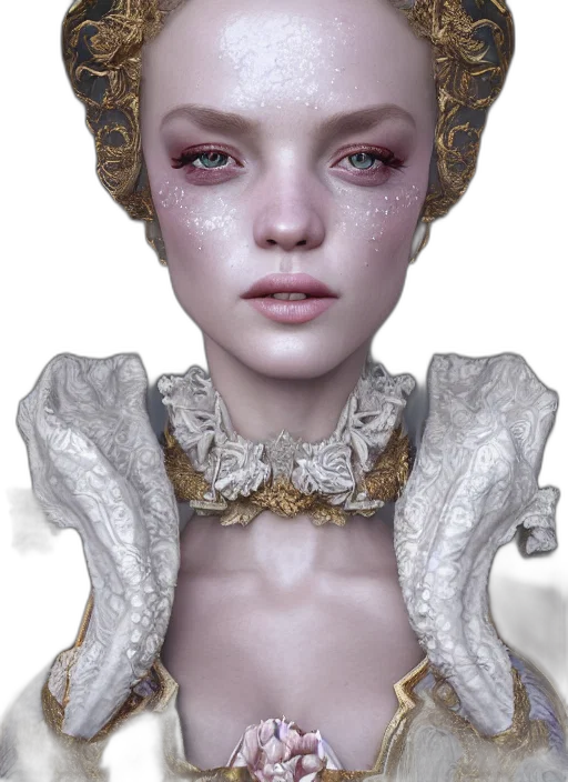 jewelry, face, crown, mask, fantasy art, photorealistic, concept art, 3d render transparent PNG cut-out