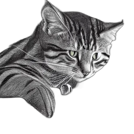 animal, jewelry, staff, face, pencil sketch, photorealistic, cartoon, fantasy art transparent PNG cut-out