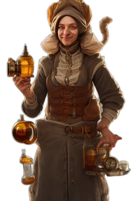 staff, jacket, bottle, weapon transparent PNG cut-out