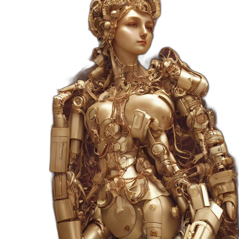robot, jewelry, dress, crown transparent PNG cut-out