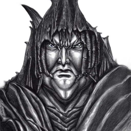 face, mask, staff, dragon, fantasy art, pencil sketch, concept art, comic book art transparent PNG cut-out