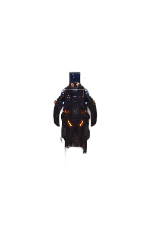 mask, robot, jacket, creature, concept art, 3d render, pixel art, fantasy art transparent PNG cut-out