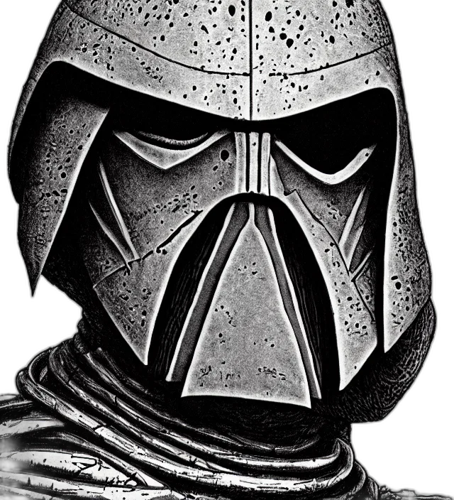 mask, face, staff, comic book art transparent PNG cut-out