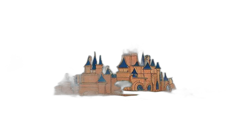 crown, building, concept art, pixel art transparent PNG cut-out