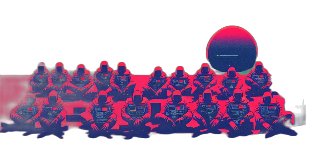 vaporwave, concept art, 3d render, pixel art transparent PNG cut-out