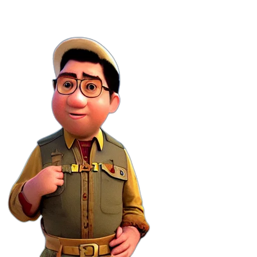 staff, jacket, 3d render, concept art transparent PNG cut-out