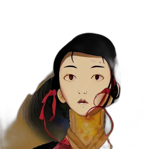 face, mask, staff, concept art, fantasy art, anime, comic book art, fire transparent PNG cut-out