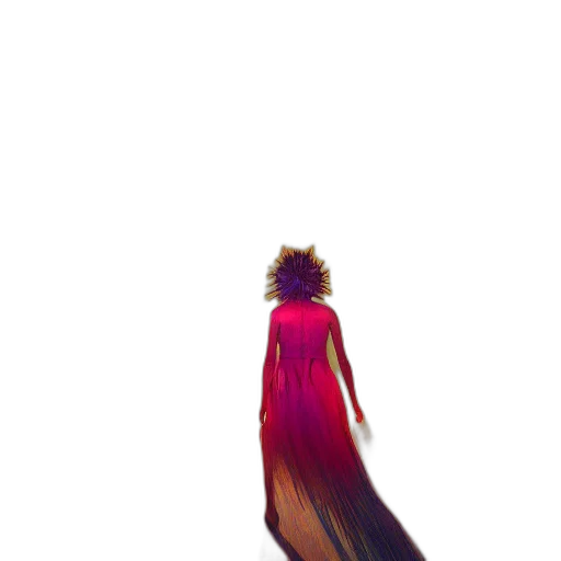 dress, hair, crown, sword, concept art, pixel art, comic book art, watercolor transparent PNG cut-out