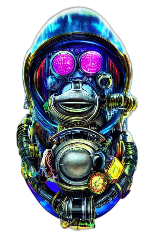 mask, robot, face, jewelry transparent PNG cut-out