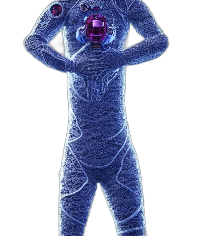 robot, creature, mask, dress transparent PNG cut-out