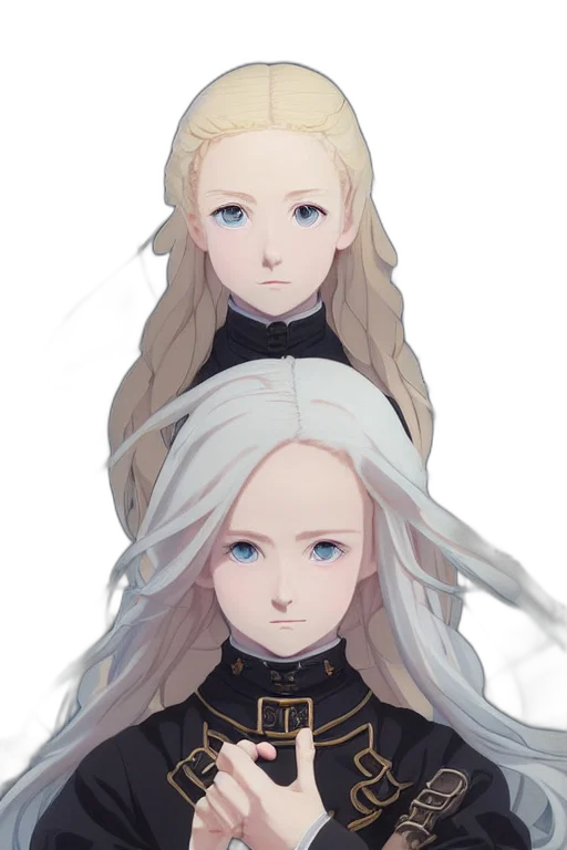 crown, face, hair, staff transparent PNG cut-out