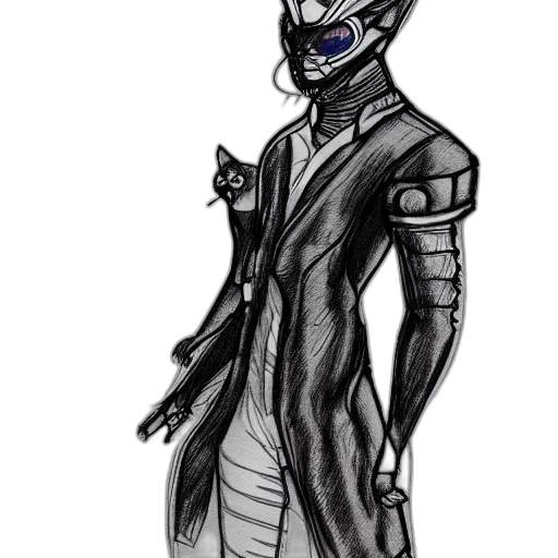 mask, robot, concept art, cyberpunk transparent PNG cut-out