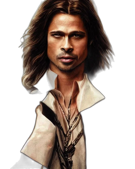 hair, staff, face, jacket, fantasy art, comic book art, photorealistic, concept art transparent PNG cut-out