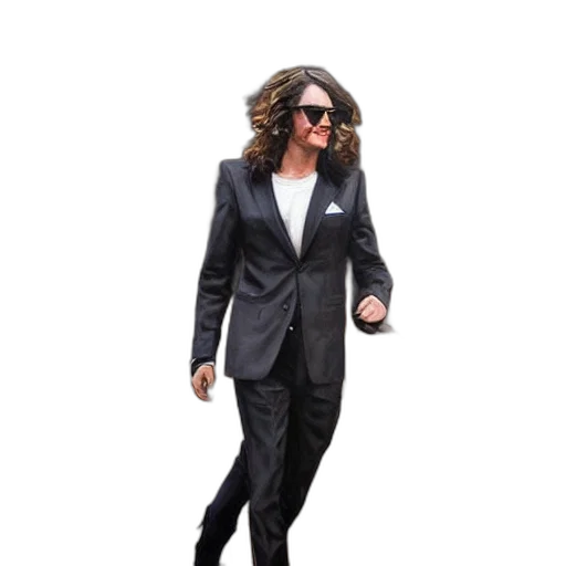 jacket, hair, cartoon, 3d render transparent PNG cut-out