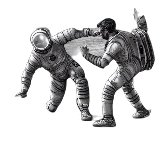 robot, staff, jacket, mask transparent PNG cut-out