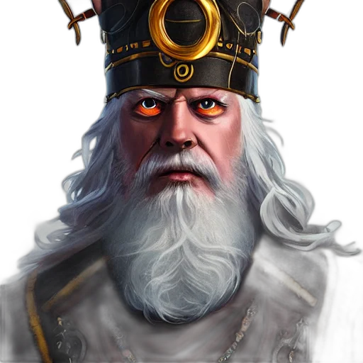 crown, face, staff, hat transparent PNG cut-out