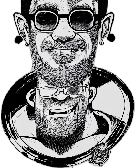 face, mask, cartoon, comic book art, anime, pencil sketch, hightly, detailed transparent PNG cut-out