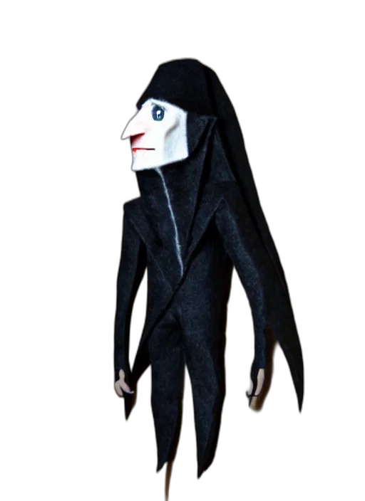 mask, jacket, creature, staff, concept art, cartoon, 3d render, fantasy art transparent PNG cut-out