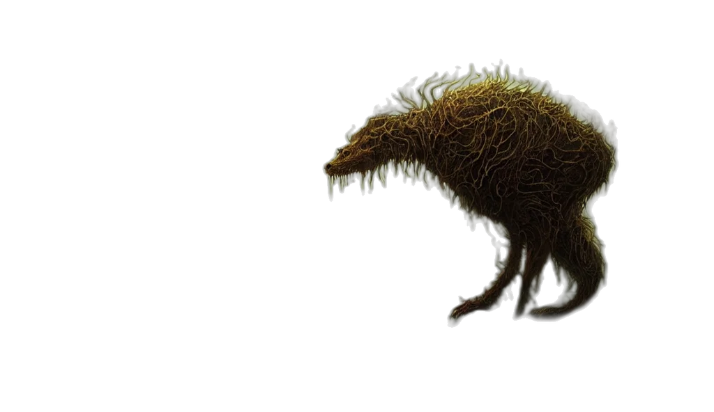 creature, animal, hair, dragon, concept art, 3d render, photorealistic, fantasy art transparent PNG cut-out
