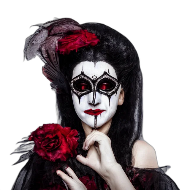 mask, face, crown, dress transparent PNG cut-out