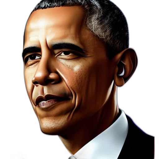 face, staff, photorealistic, 3d render, comic book art, cartoon, barack, obama transparent PNG cut-out