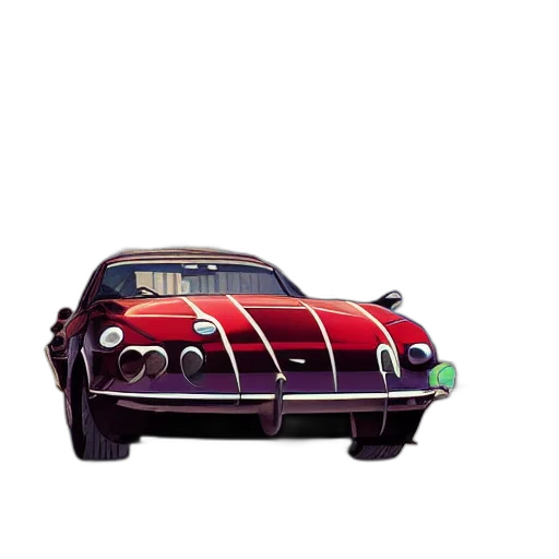 car, concept art, 3d render, photorealistic transparent PNG cut-out