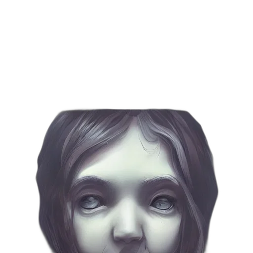 face, mask, robot, creature transparent PNG cut-out