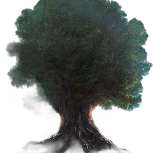 tree, hair, creature, animal transparent PNG cut-out