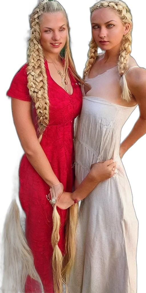 dress, staff, jewelry, hair transparent PNG cut-out