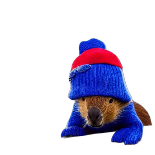 hat, animal, creature, staff transparent PNG cut-out