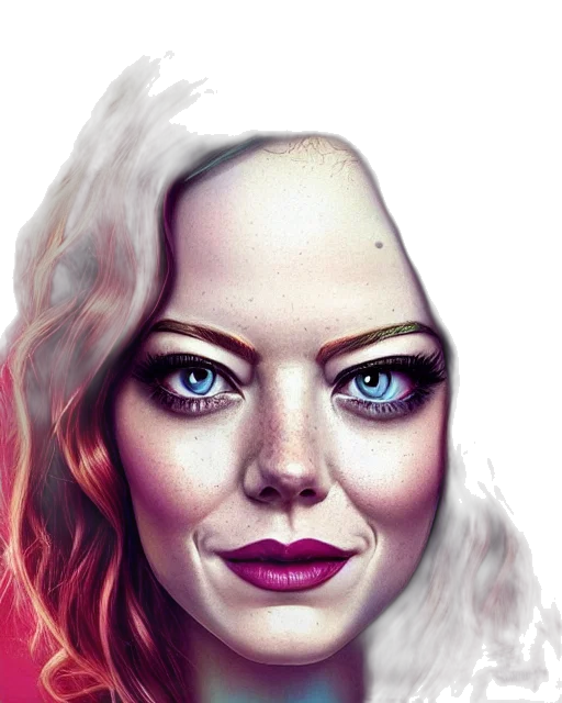 face, photorealistic, fantasy art, comic book art, watercolor, spider, portrait, emma transparent PNG cut-out