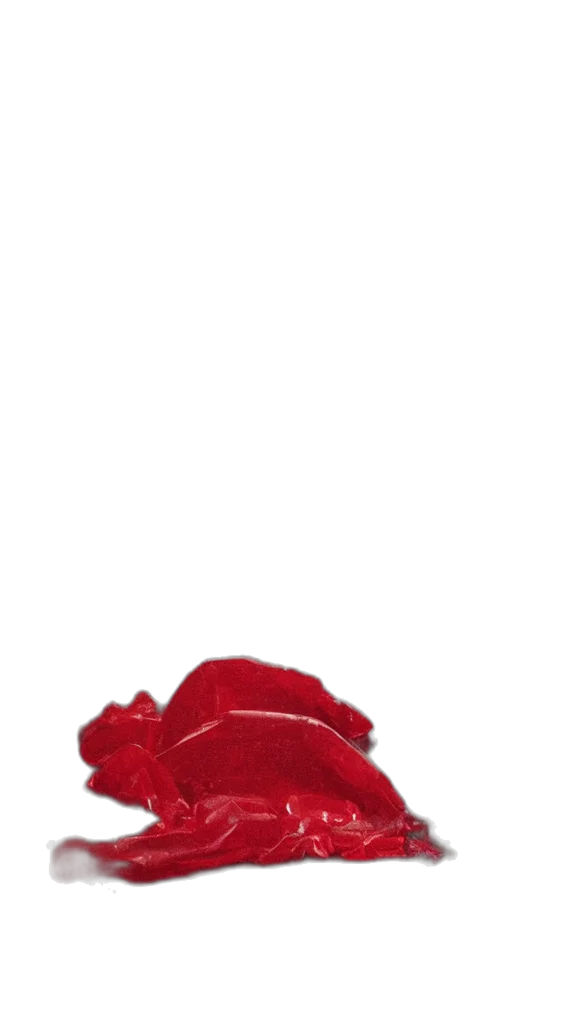 hat, crown, shoes, mask, 3d render, photorealistic, red, single transparent PNG cut-out