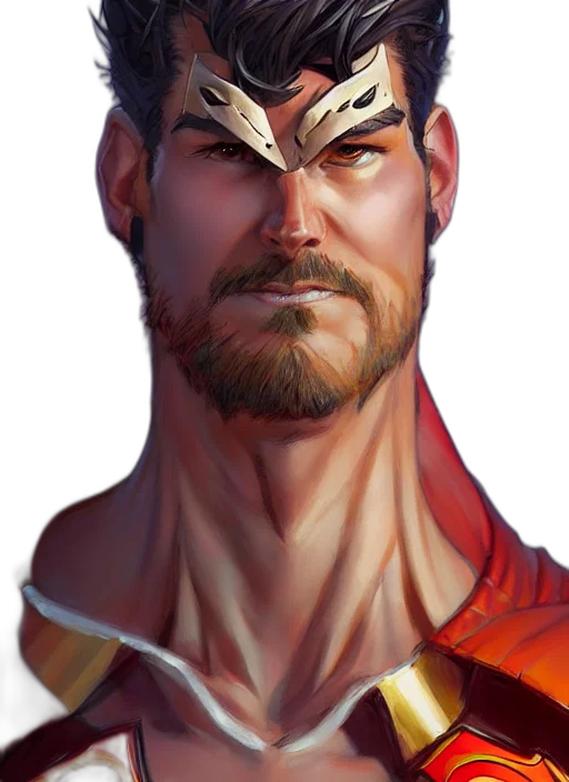 face, staff, mask, fantasy art, concept art, comic book art, photorealistic, red transparent PNG cut-out