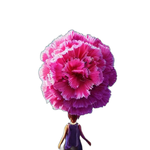 flower, umbrella, staff, hat, 3d render, concept art, photorealistic, fantasy art transparent PNG cut-out