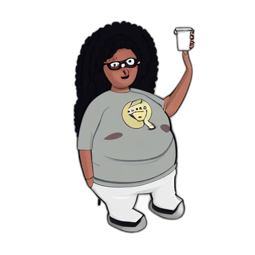 cartoon, curvy, woman, e0a37a transparent PNG cut-out