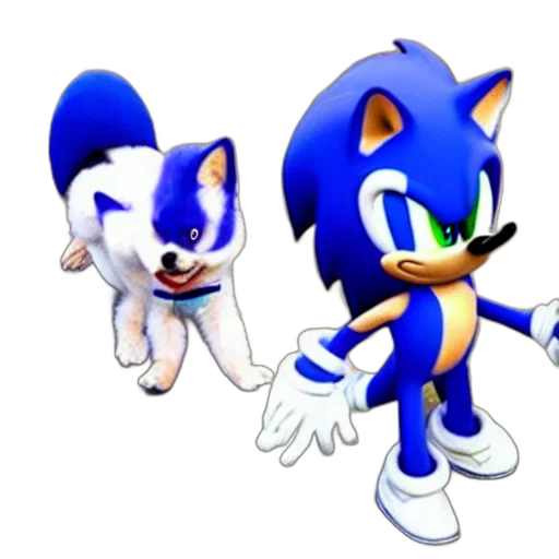 animal, creature, concept art, 3d render, pixel art, photorealistic, blue, sonic transparent PNG cut-out
