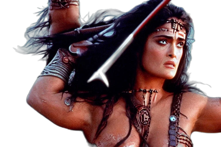 jewelry, epic, photo, muscular, salma, hayek, beautiful, barbarian transparent PNG cut-out