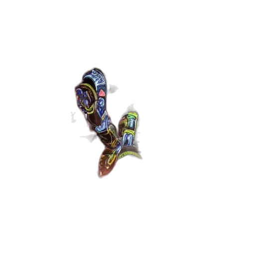 shoes, weapon, jewelry, staff, 3d render, concept art, pixel art, colourful transparent PNG cut-out