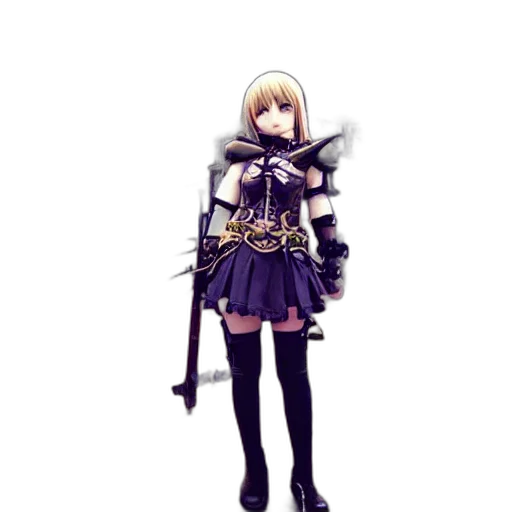 staff, sword, weapon, concept art, fantasy art, 3d render, pixel art, monochrome transparent PNG cut-out