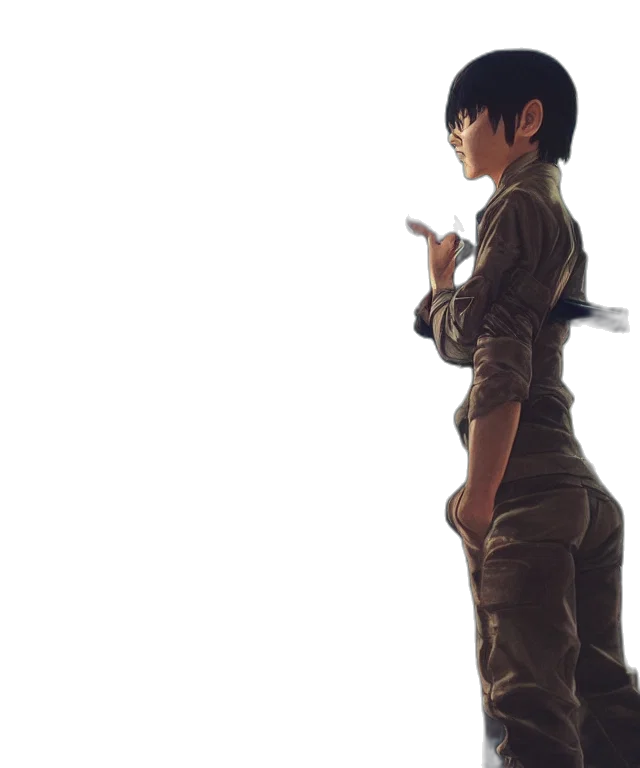 staff, jacket, weapon, concept art transparent PNG cut-out