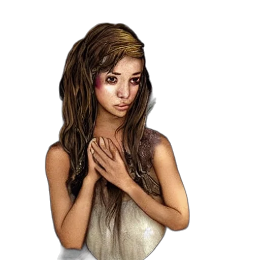 jewelry, face, dress, hair transparent PNG cut-out
