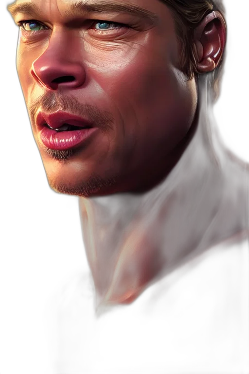 face, photorealistic, concept art, 3d render, fantasy art, outer space, red, big transparent PNG cut-out