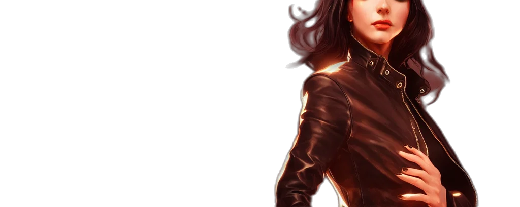 jacket, comic book art, concept art, photorealistic transparent PNG cut-out