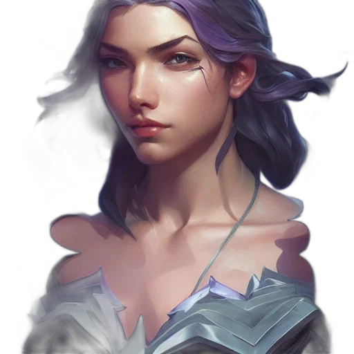 face, staff, crown, mask, fantasy art, concept art, photorealistic, oil painting transparent PNG cut-out